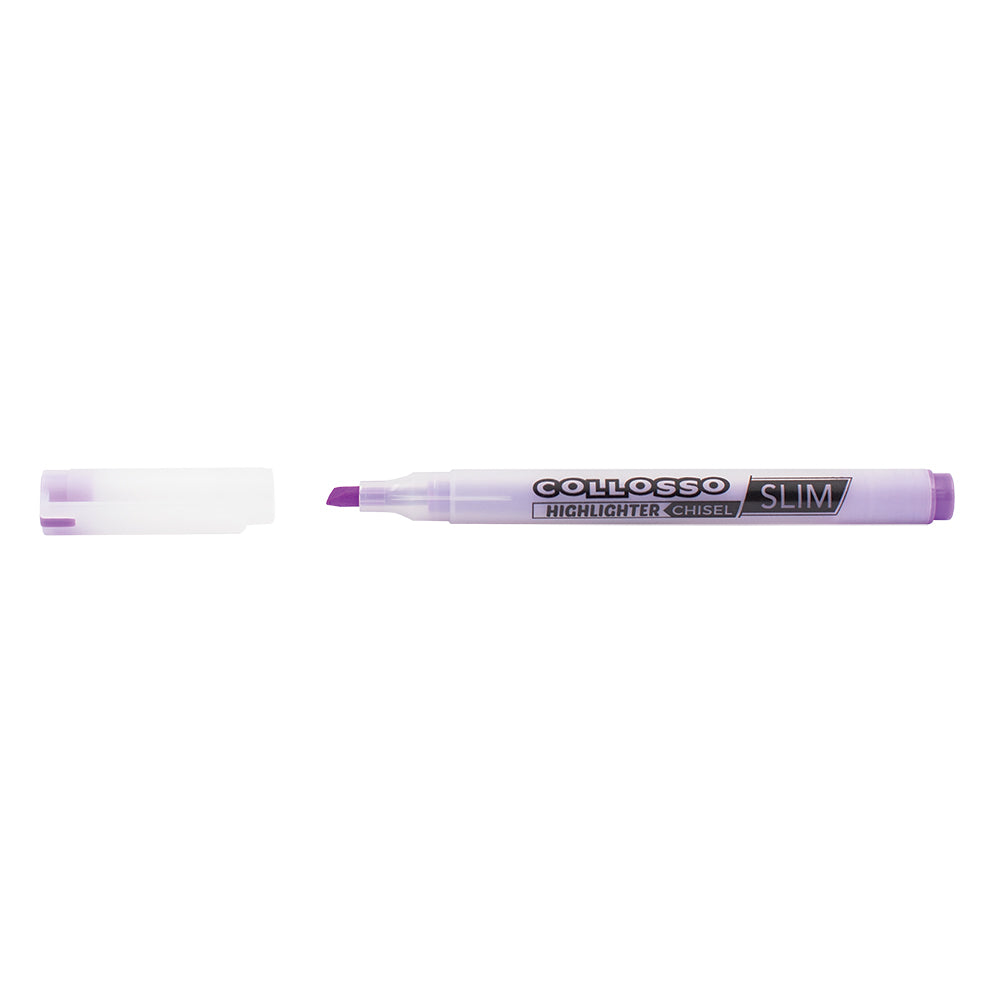 Slim Highlighters Chisel Tip Wallet of 6