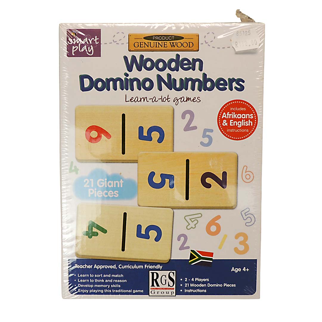 Domino Numbers Wood