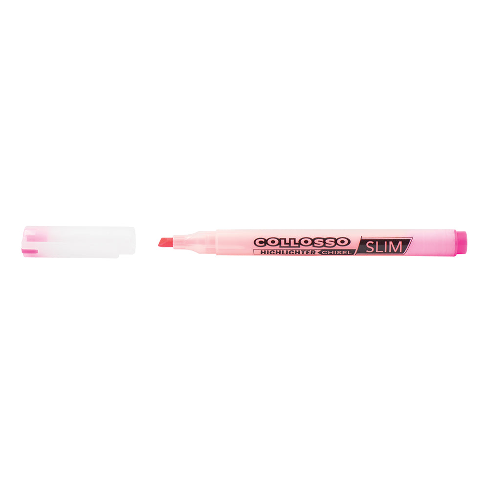 Slim Highlighters Chisel Tip Wallet of 6