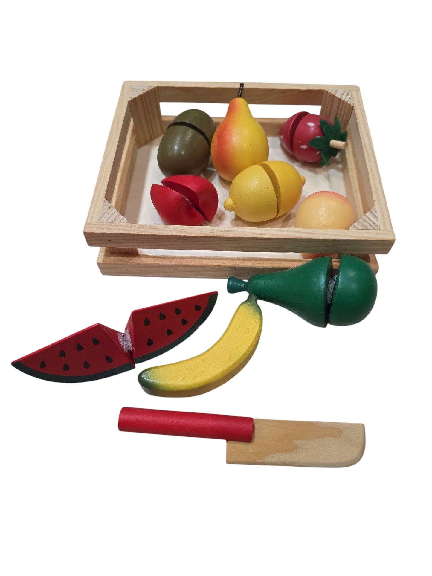 Wooden Fruit in Box