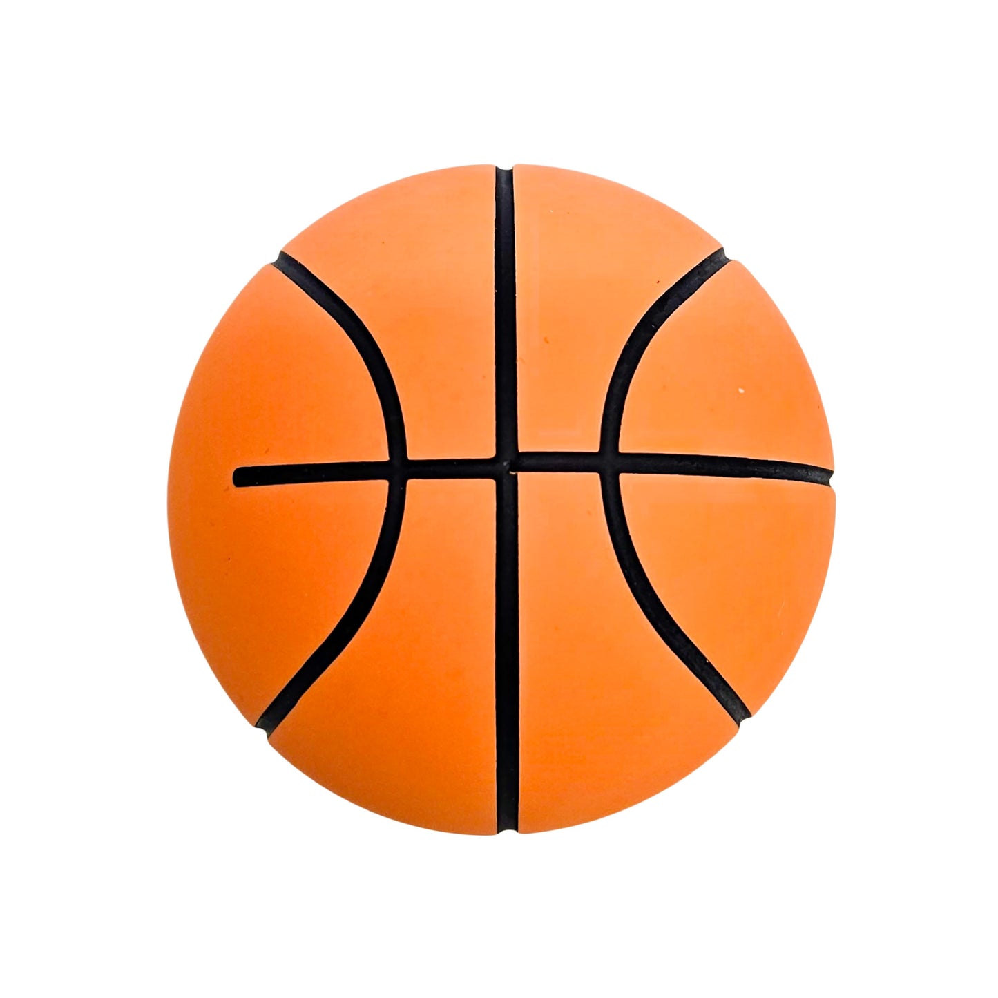 A small rubber toy resembling some sort of sports ball