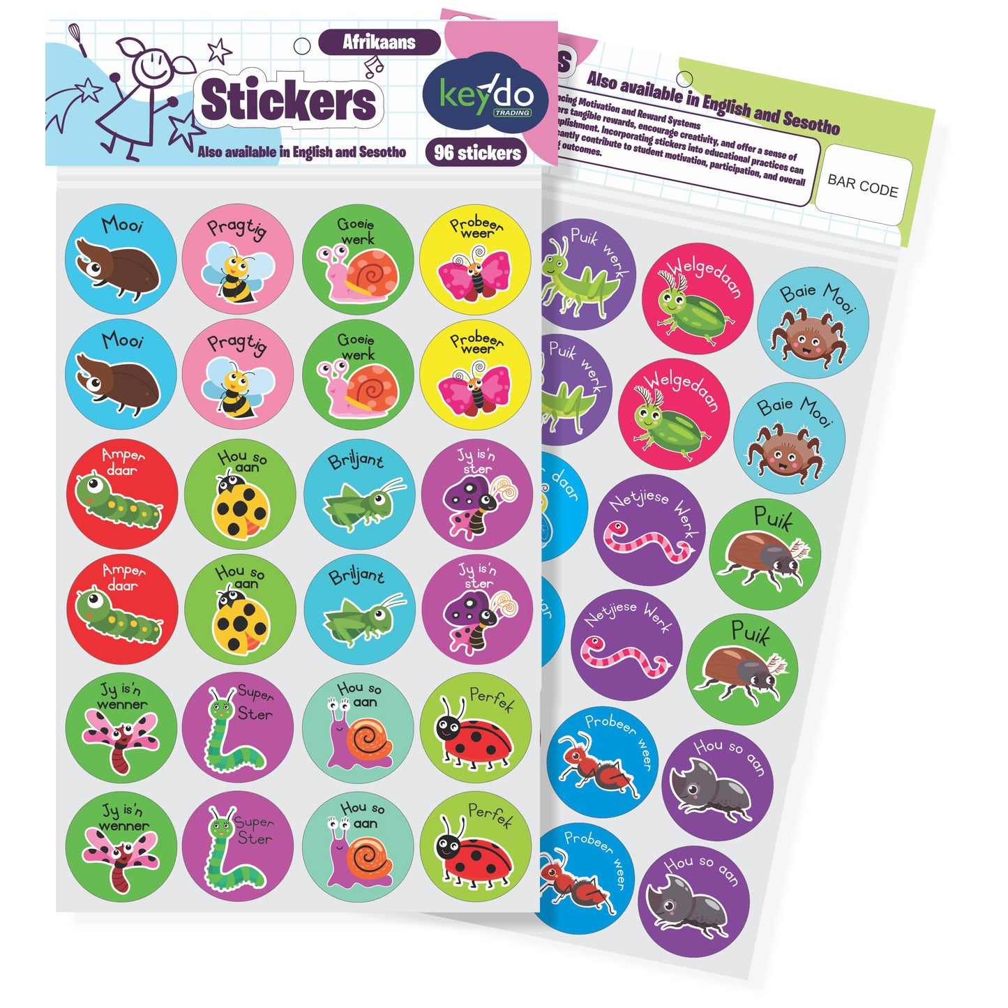 Teachers Stickers - Arikaans - Insects