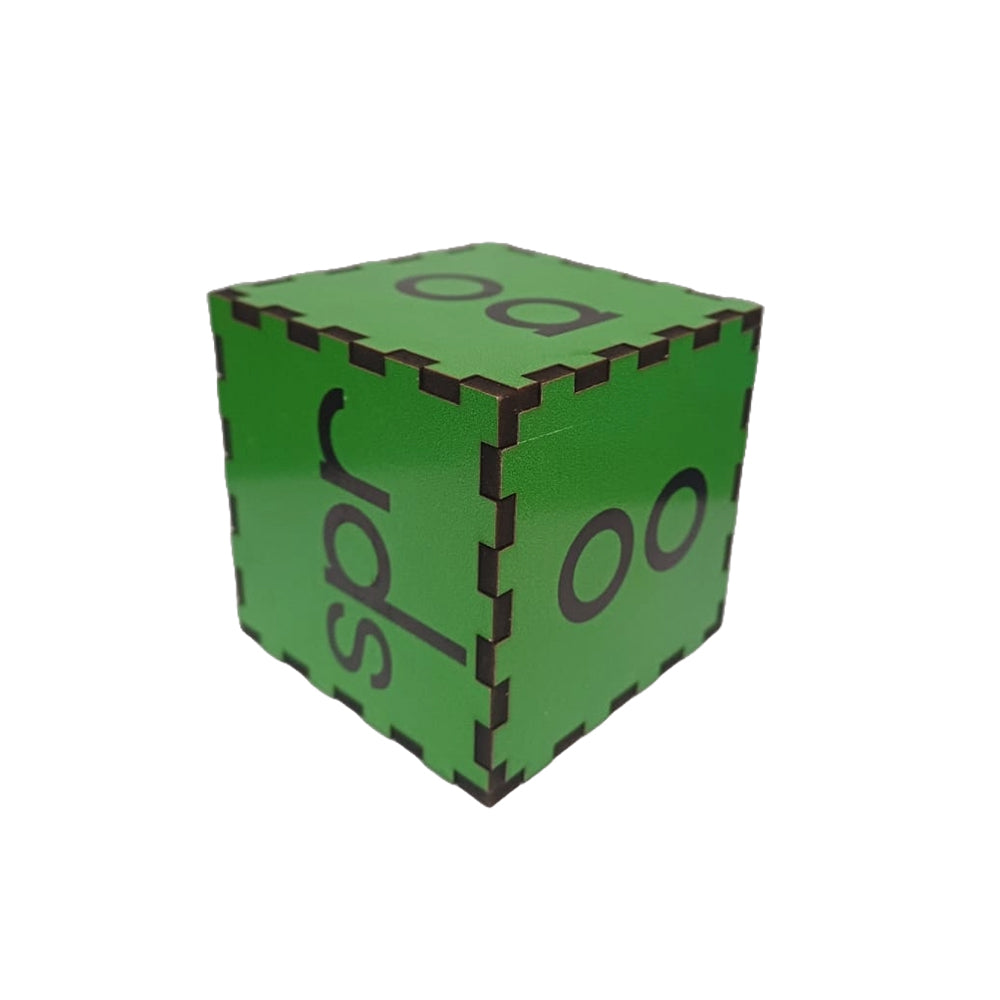 Dice Phonics 2 - Wooden 65mm