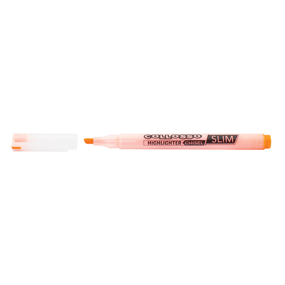 Slim Highlighters Chisel Tip Wallet of 6