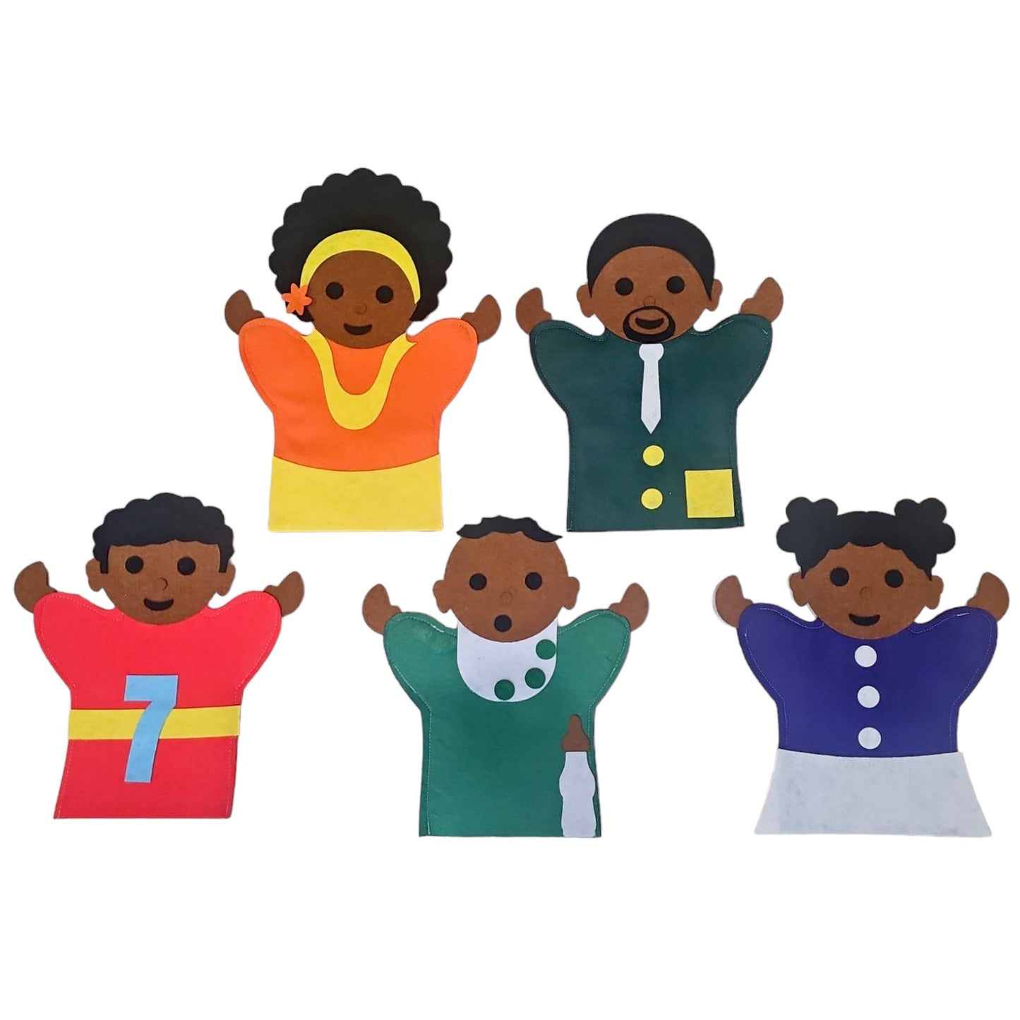 Puppet - Hand - Family 1 - Set of 5