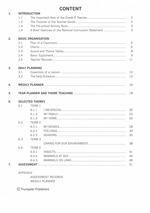 Book Pre School Activity - Teacher Guide - Edunation South Africa