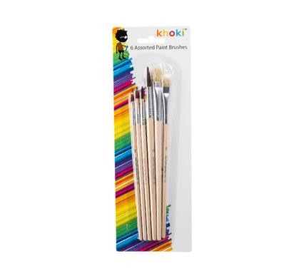 Paint Brushes 6 Assorted