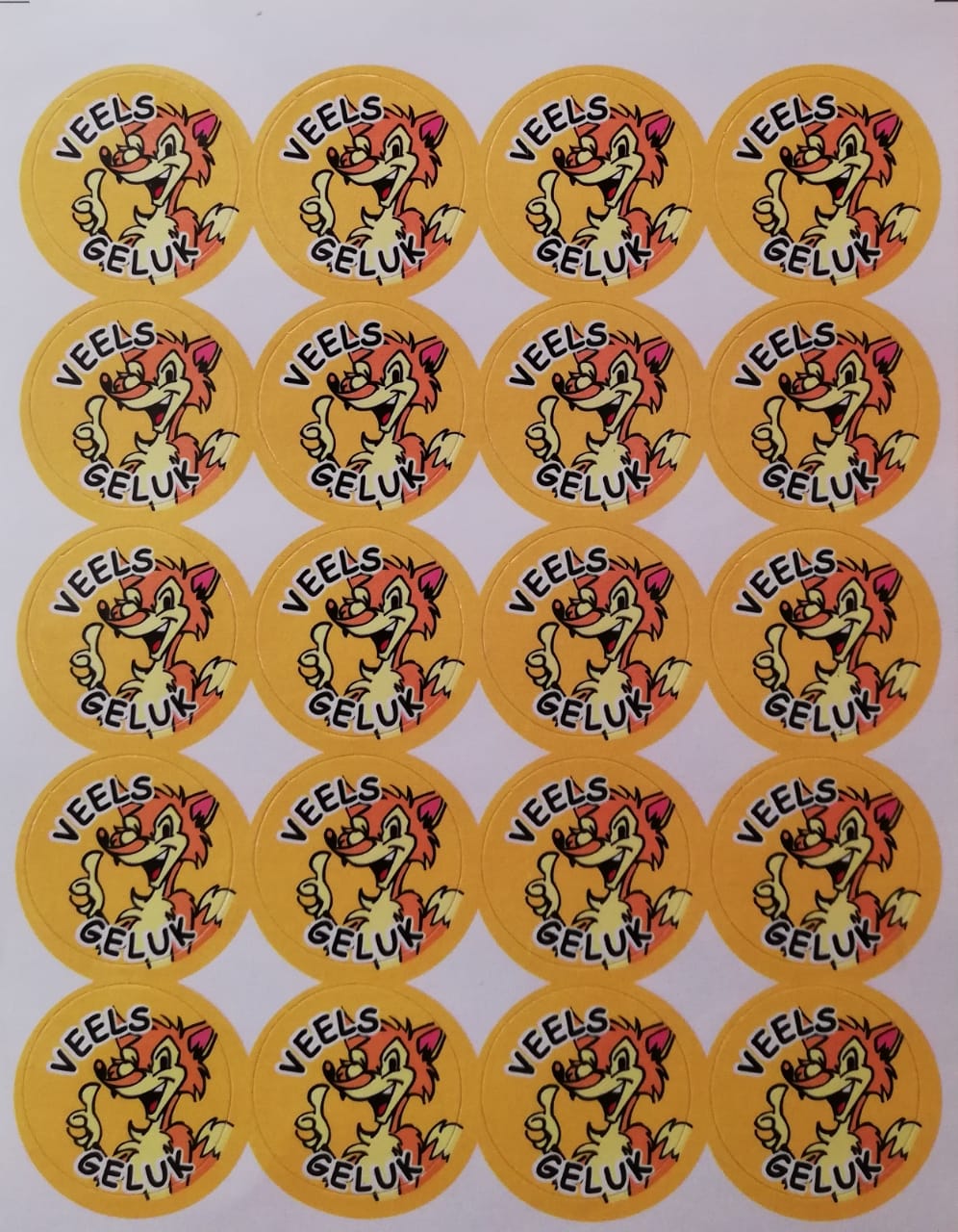 Stickers - Veels Geluk Edunation South Africa Stickers Afrikaans