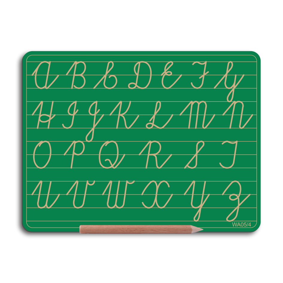 Write Right WA05/4 Alphabet Board Cursive Capital