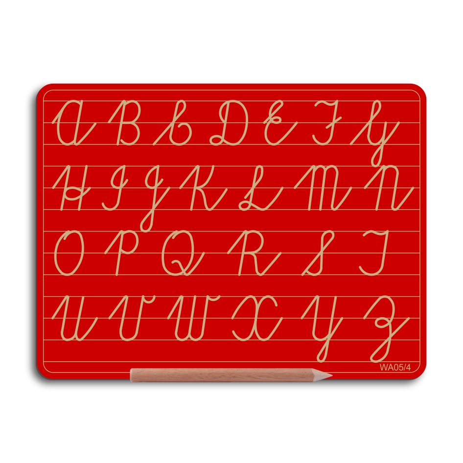 Write Right WA05/4 Alphabet Board Cursive Capital