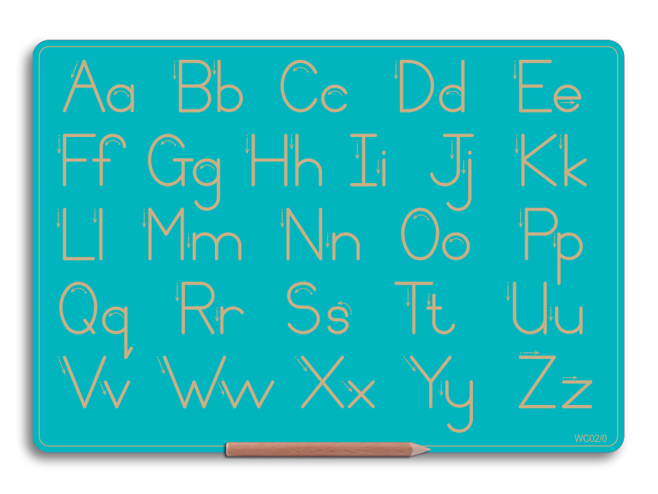 Wooden Alphabet Combo Boards - Capital and Lowercase letters
