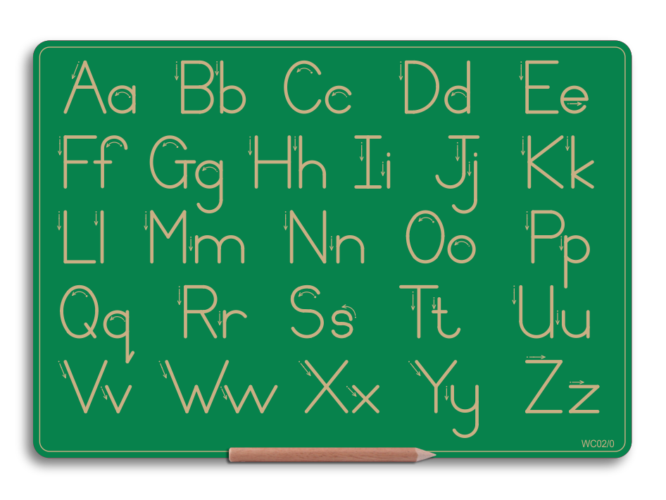 Wooden Alphabet Combo Boards - Capital and Lowercase letters