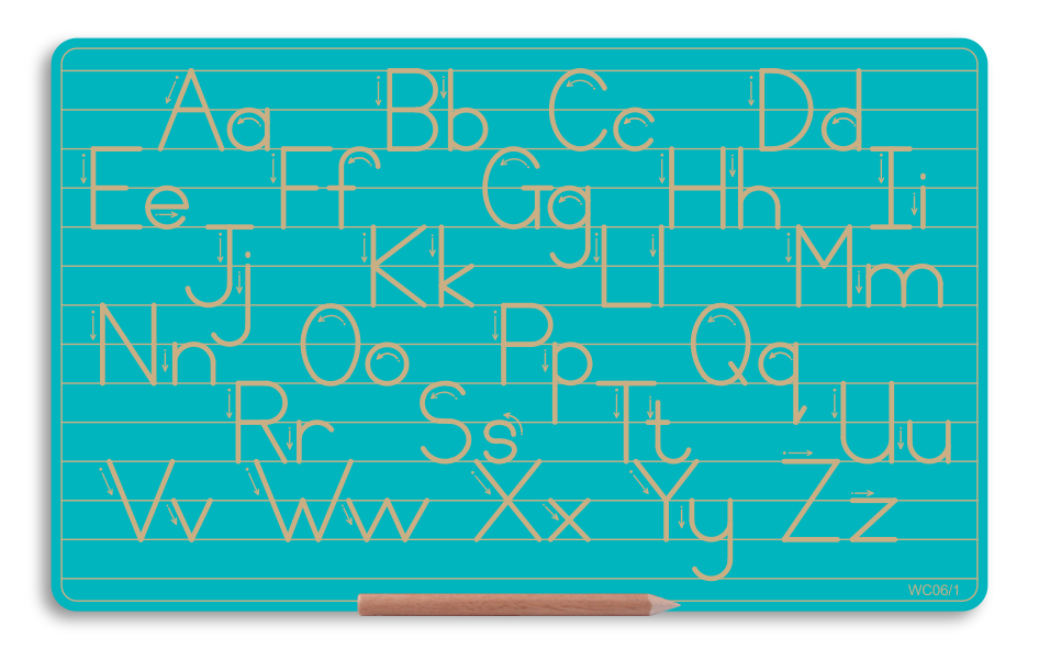 Wooden Alphabet Combo Boards - Capital and Lowercase letters