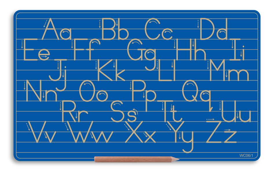 Wooden Alphabet Combo Boards - Capital and Lowercase letters