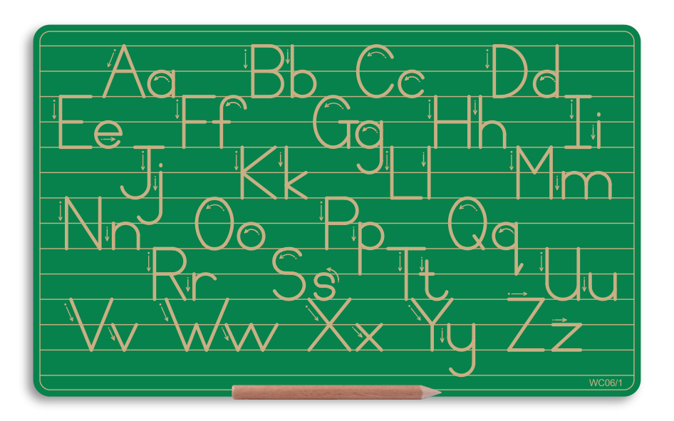Wooden Alphabet Combo Boards - Capital and Lowercase letters