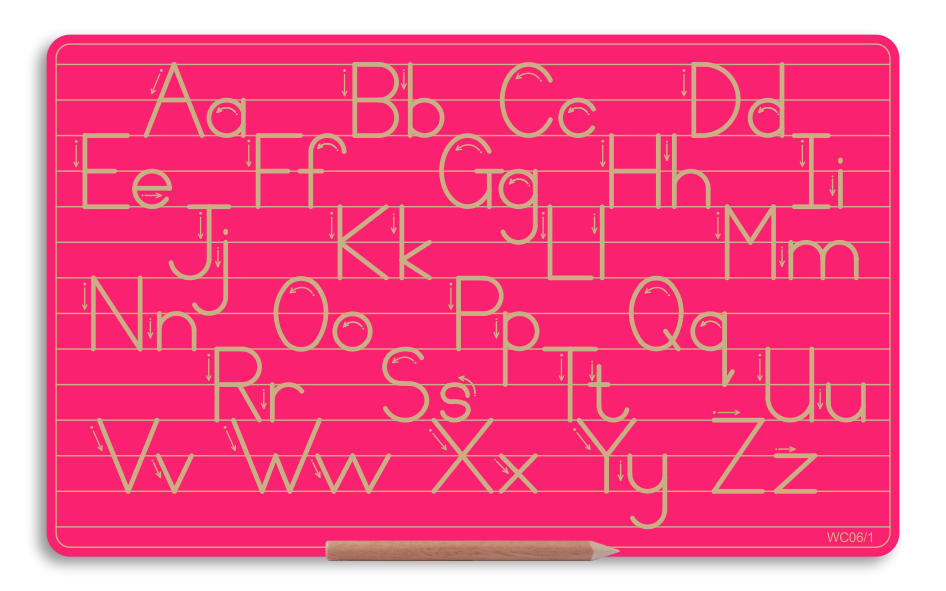 Wooden Alphabet Combo Boards - Capital and Lowercase letters