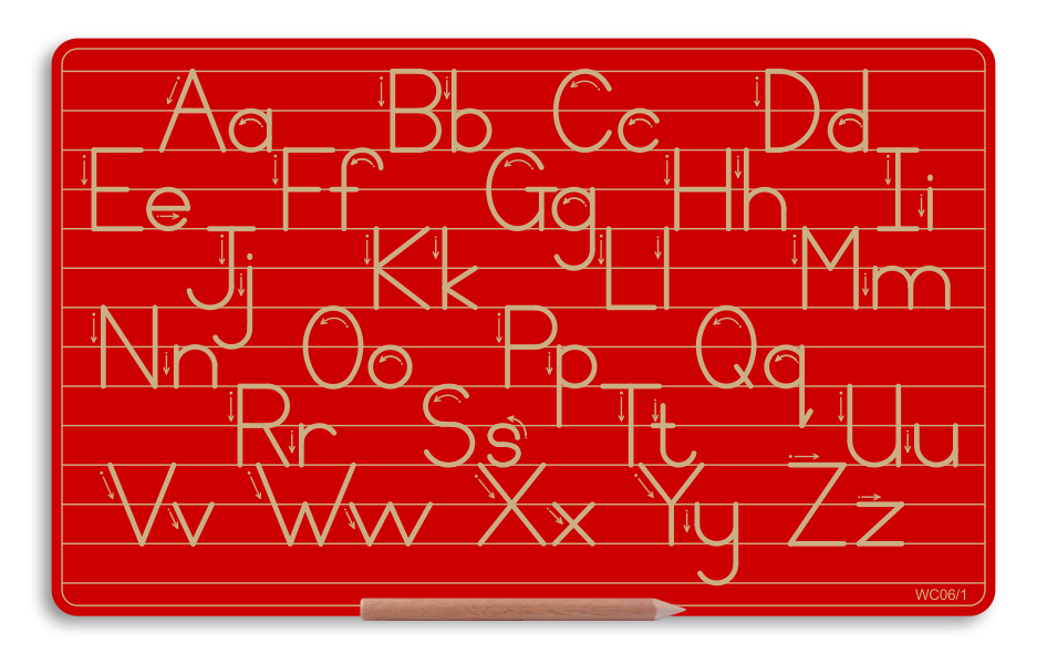 Wooden Alphabet Combo Boards - Capital and Lowercase letters