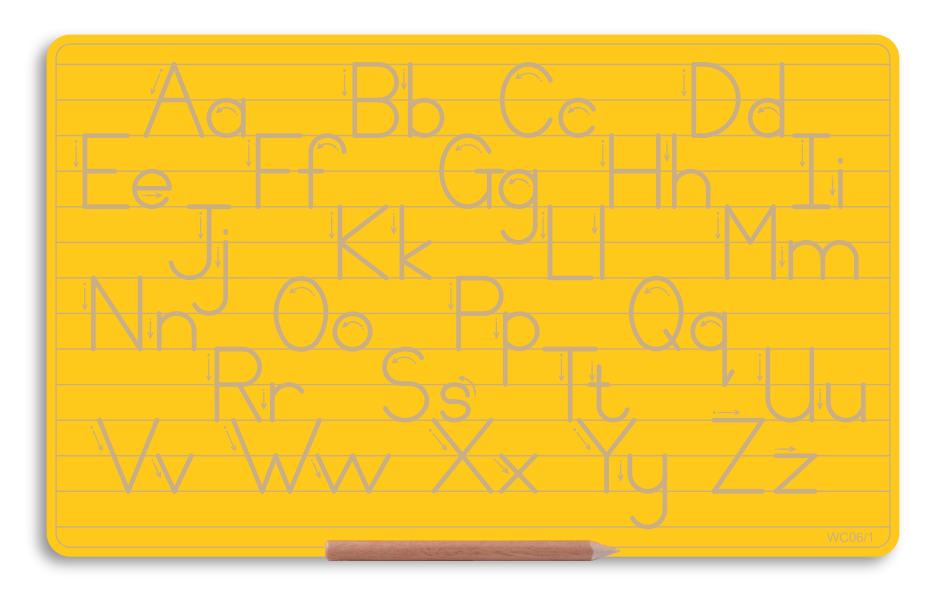 Wooden Alphabet Combo Boards - Capital and Lowercase letters