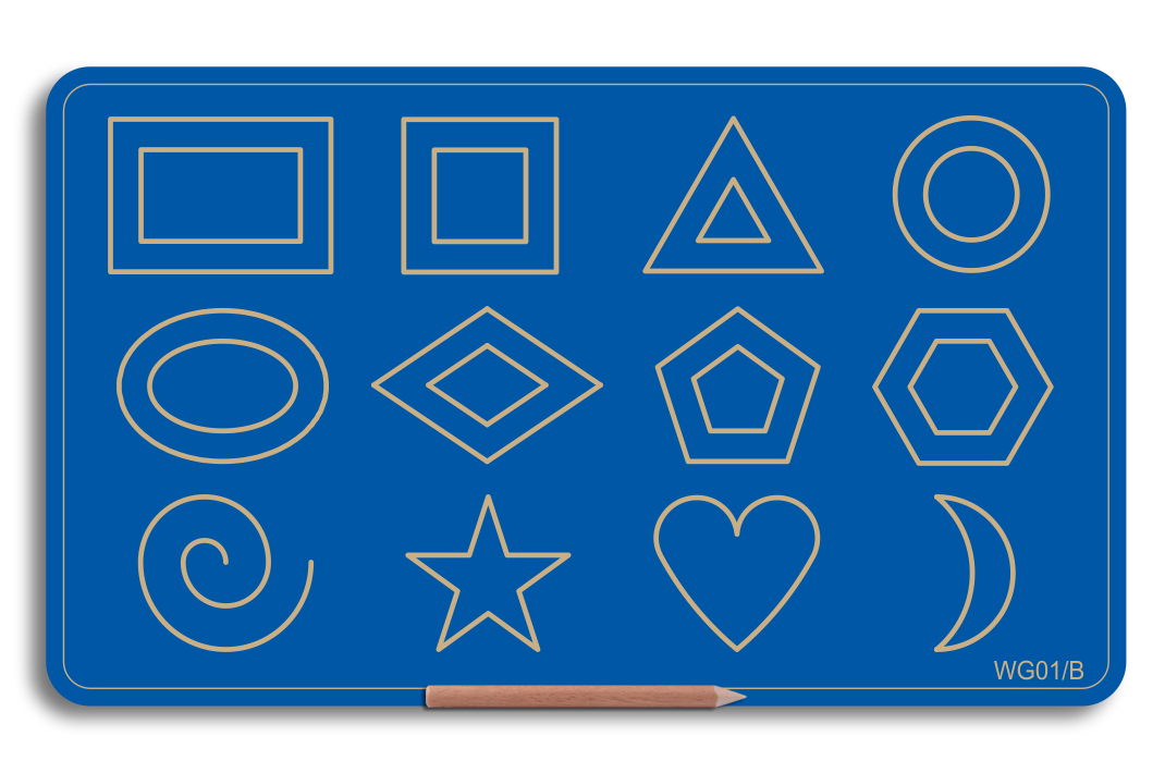 Wooden Big Shapes Board
