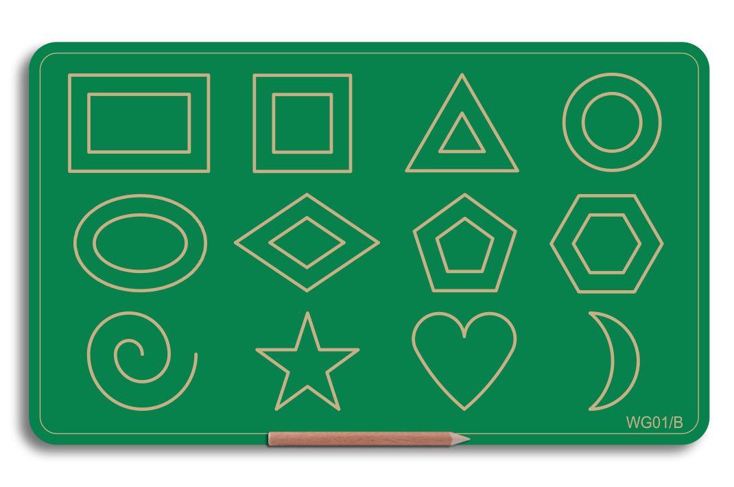 Wooden Big Shapes Board