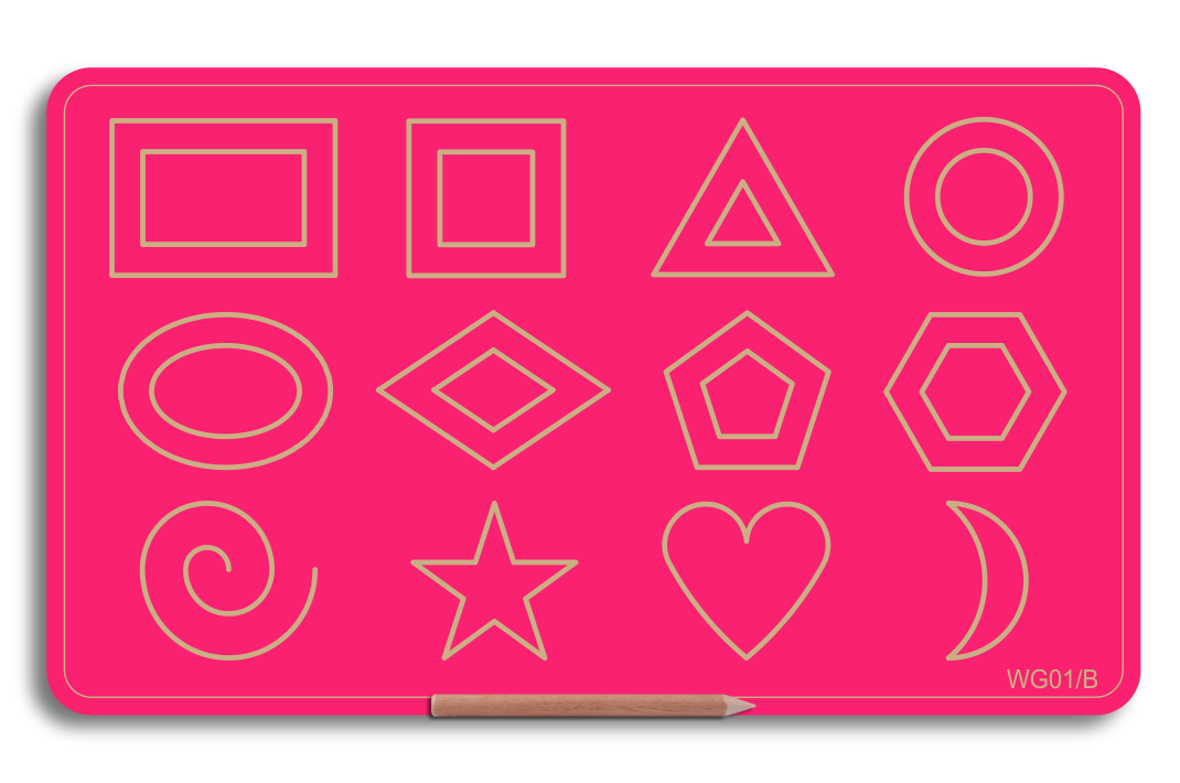 Wooden Big Shapes Board