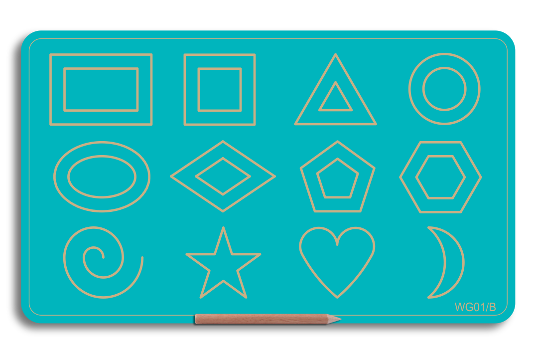 Wooden Big Shapes Board