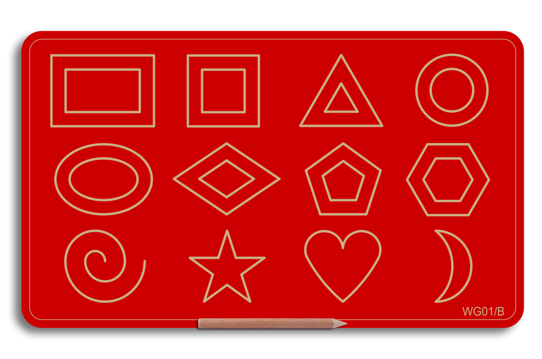 Wooden Big Shapes Board
