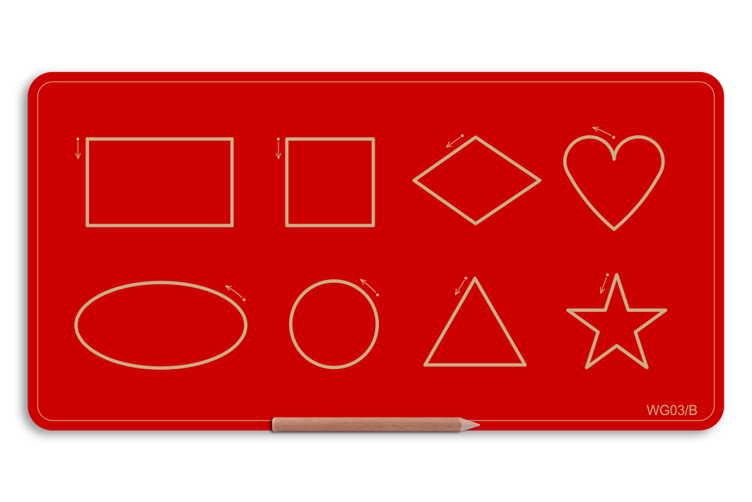 Wooden Big Shapes Board