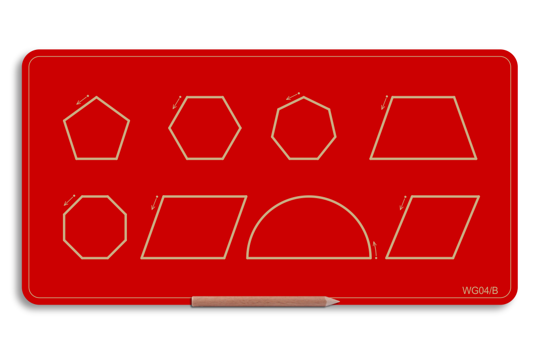 Wooden Big Shapes Board