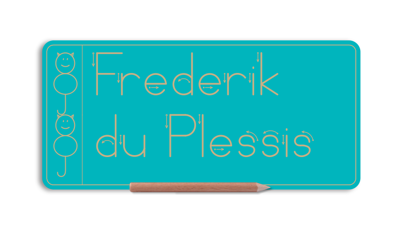 WriteRight My First Name & Surname board - Alt Print
