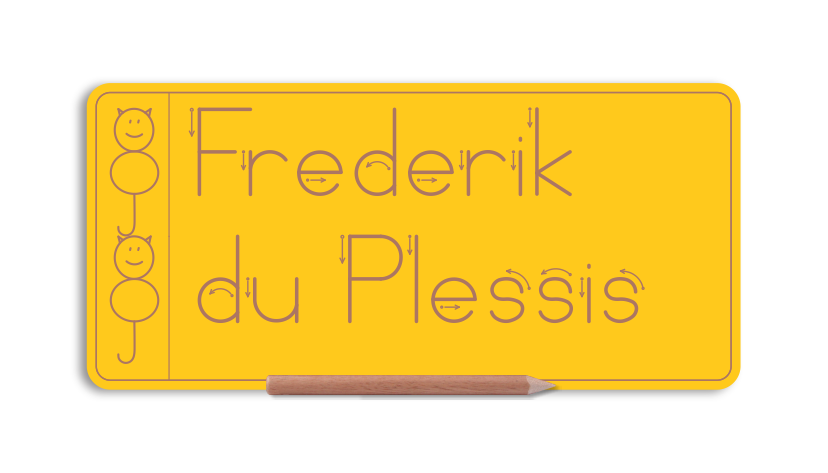 WriteRight My First Name & Surname board - Alt Print
