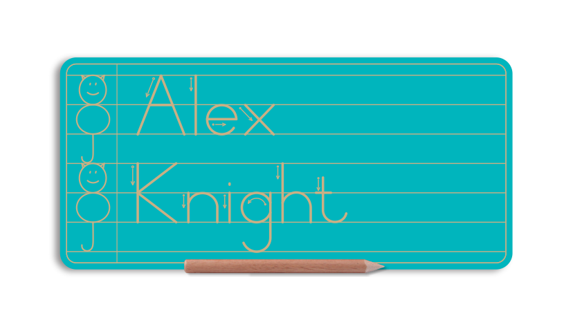 WriteRight My First Name & Surname board - Alt Print