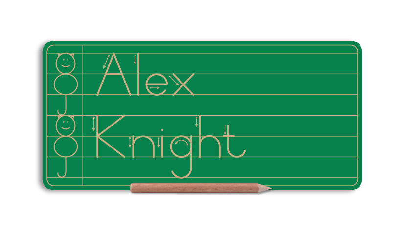 WriteRight My First Name & Surname board - Alt Print