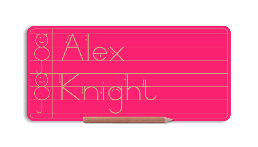 WriteRight My First Name & Surname board - Alt Print