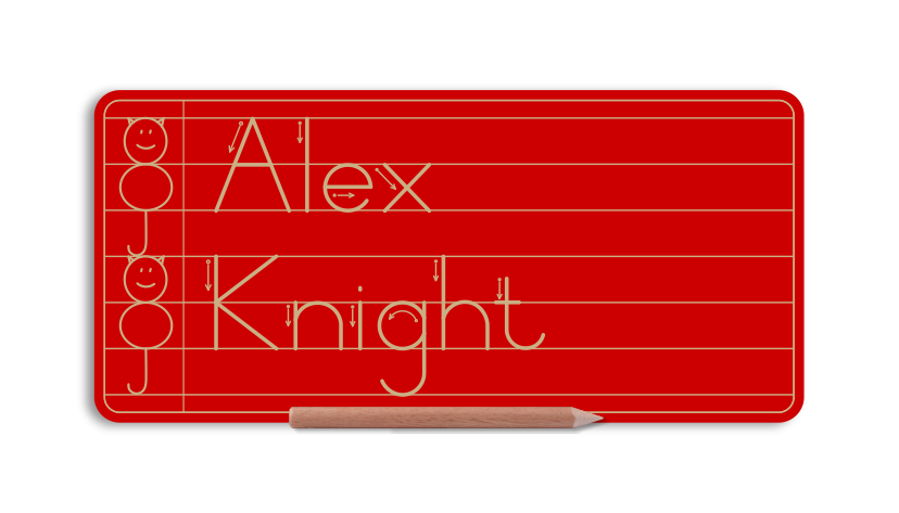 WriteRight My First Name & Surname board - Alt Print