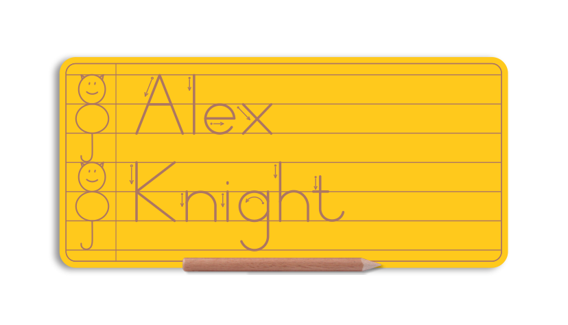 WriteRight My First Name & Surname board - Alt Print