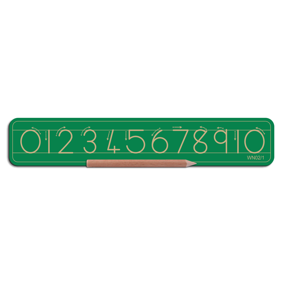 Write Right WN02/1 Numbers 0 -10 with lines