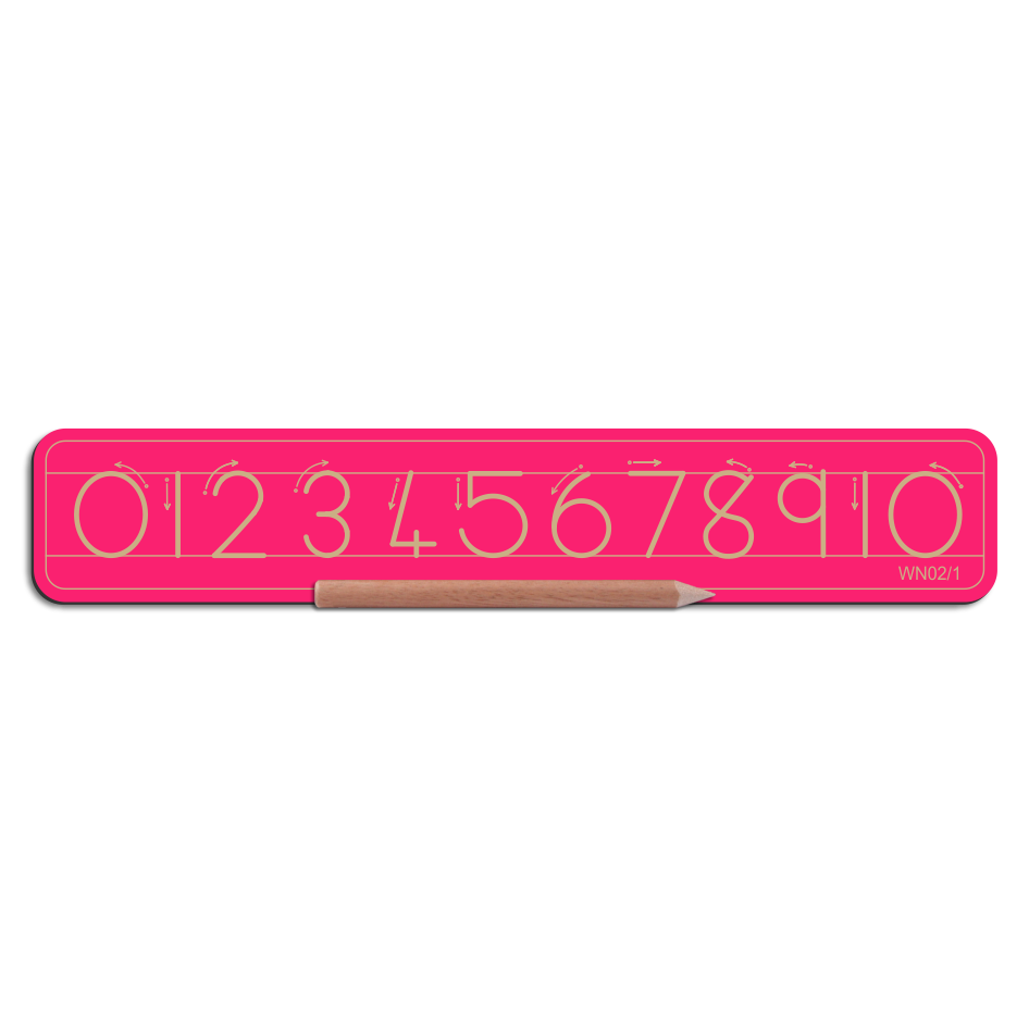 Write Right WN02/1 Numbers 0 -10 with lines