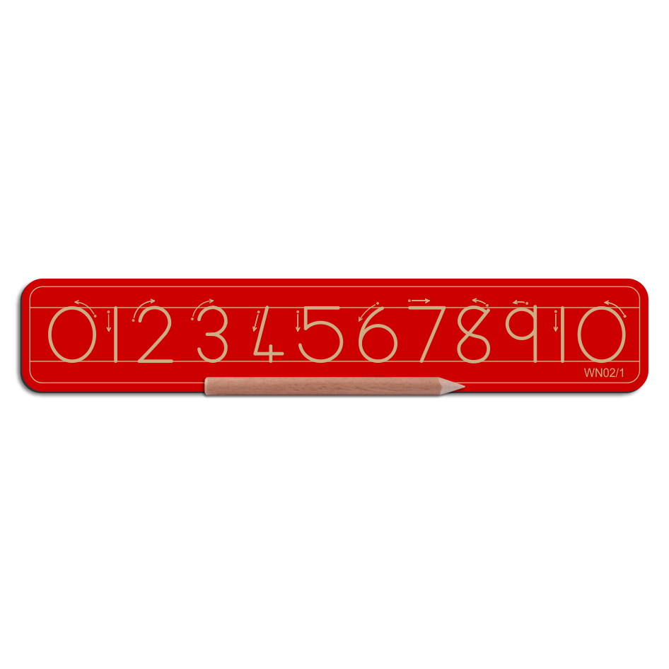 Write Right WN02/1 Numbers 0 -10 with lines