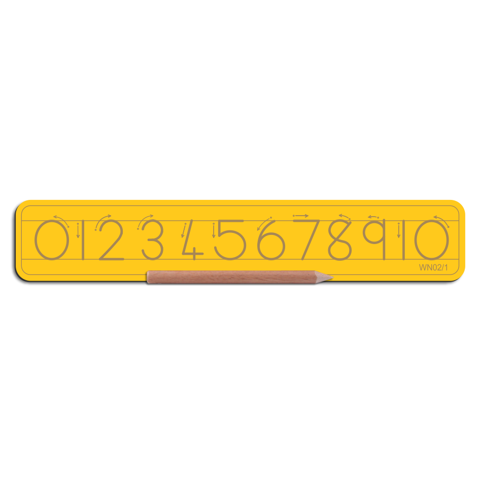 Write Right WN02/1 Numbers 0 -10 with lines