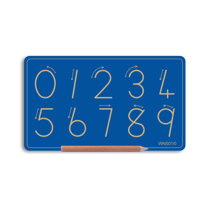 Wooden Number Board 0 to 9 in Std Print