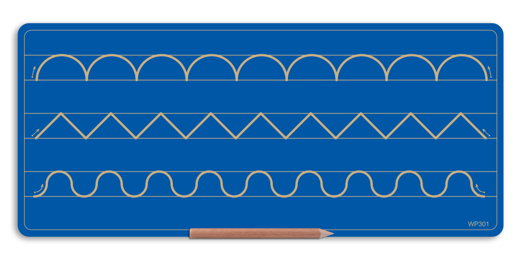 Wooden 3 Pattern Board