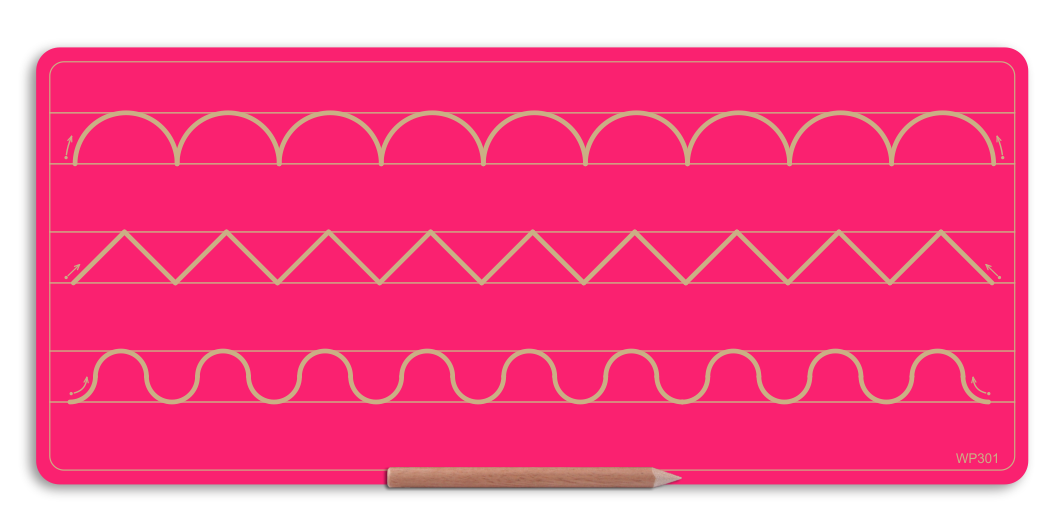 Wooden 3 Pattern Board