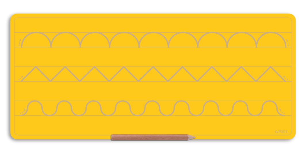 Wooden 3 Pattern Board