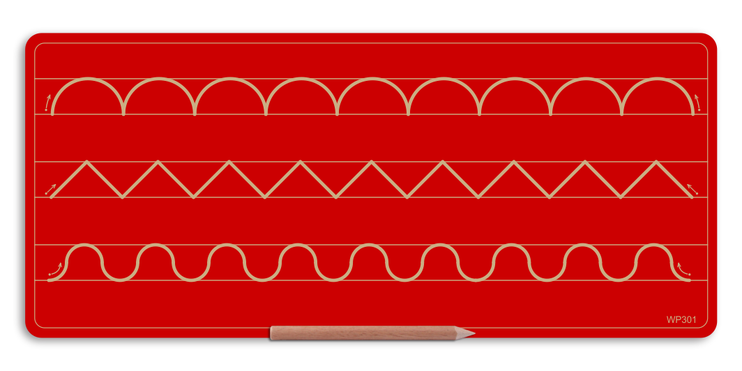 Wooden 3 Pattern Board