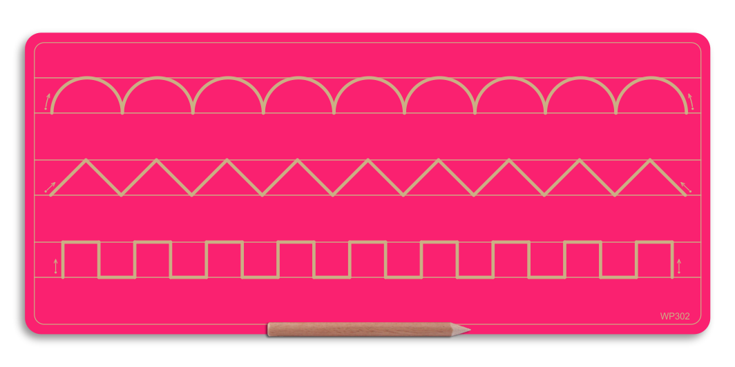 Wooden 3 Pattern Board