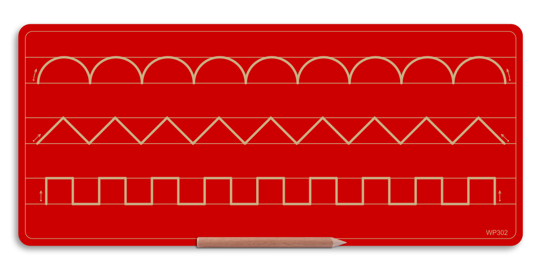 Wooden 3 Pattern Board