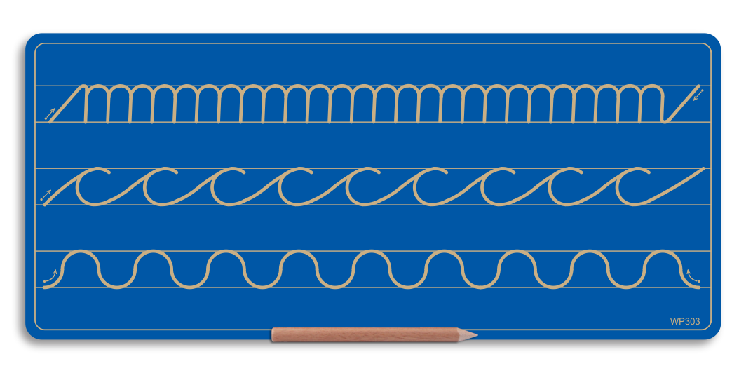 Wooden 3 Pattern Board