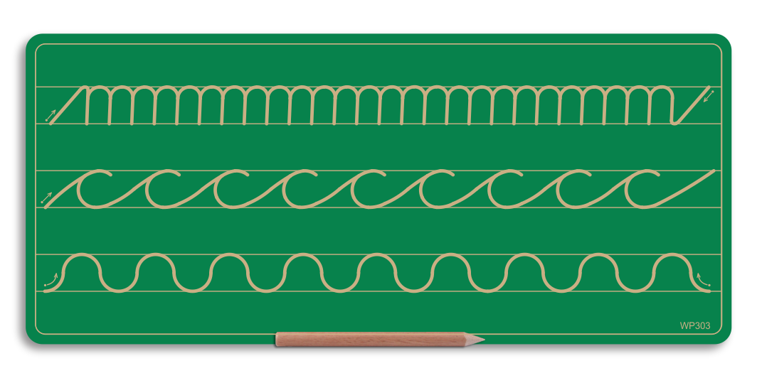 Wooden 3 Pattern Board