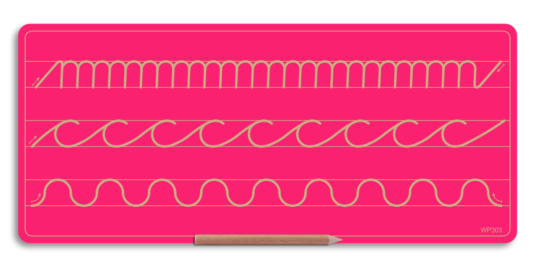 Wooden 3 Pattern Board